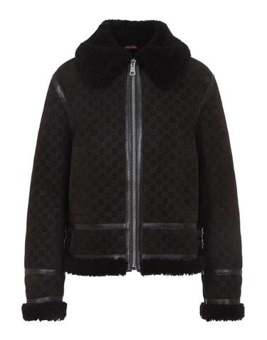 [해외직구] 26FW 구찌 프린트 스웨이드 쉐어링 자켓 835526XSAGB2037 Brown