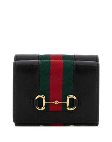 [해외직구] 26FW 구찌 홀스빗 웹 스몰 트라이폴드 월렛 867131AAGF7 1053 Black