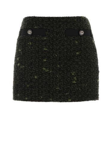 [해외직구] 26SS 구찌 울 부클레 스커트 853017ZAUCL 3005 BLACK