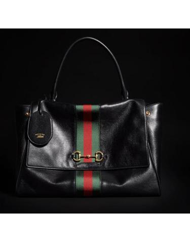 [해외직구] 26FW 구찌 파파라초 라지 탑 핸들 백 875019AAGIQ 1053 BLACK VRV