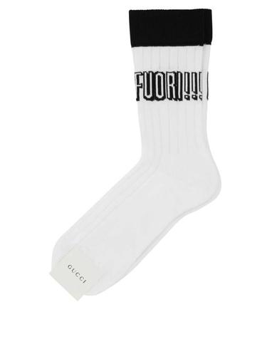 [해외직구] 23SS 구찌 양말 7467884GAFW 9060 WHITE