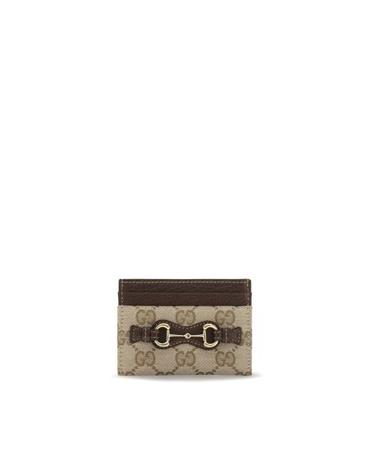 [해외직구] 26FW 구찌 홀스빗 GG 모노그램 카드 지갑 GUA006YRFAGH89651BB BROWN
