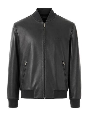 [해외직구] 26FW 구찌 가죽 자켓 872085XNBCU1017 GREY