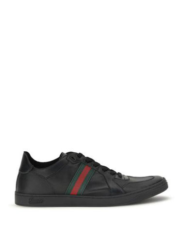 [해외직구] 26FW 구찌 스트레티 로우탑 스니커즈 865441AAGFF 1048 BLACK