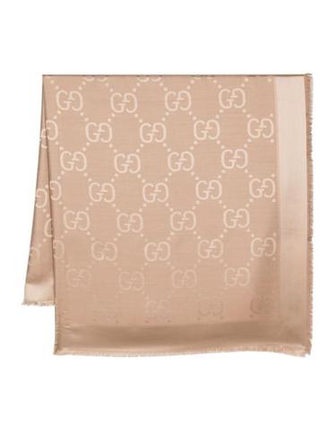[해외직구] 26FW 구찌 GG 자카드 실크 울 숄 6636713GC439800 Neutrals