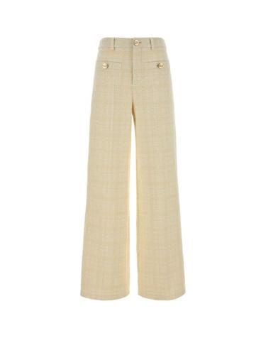 [해외직구] 26SS 구찌 체크 코튼 트위드 팬츠 856087ZAUB69777 BEIGE WHITE