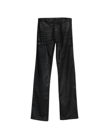[해외직구] 26FW 구찌 웹 디테일 코팅 코튼 트윌 데님 팬츠 A006GG XDDH31000 BLACK