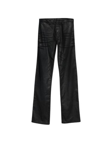 [해외직구] 26FW 구찌 웹 디테일 코팅 코튼 트윌 데님 팬츠 A006GGXDDH3 1000 BLACK