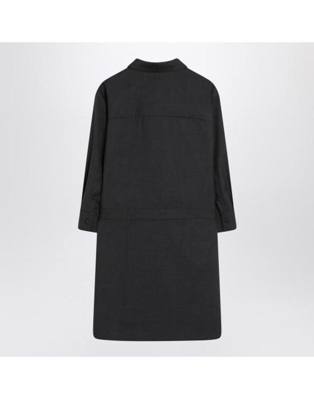 구찌 [해외직구] 25FW 구찌 홀스빗 울 드레스 836243Z8B12 Grey 착용컷