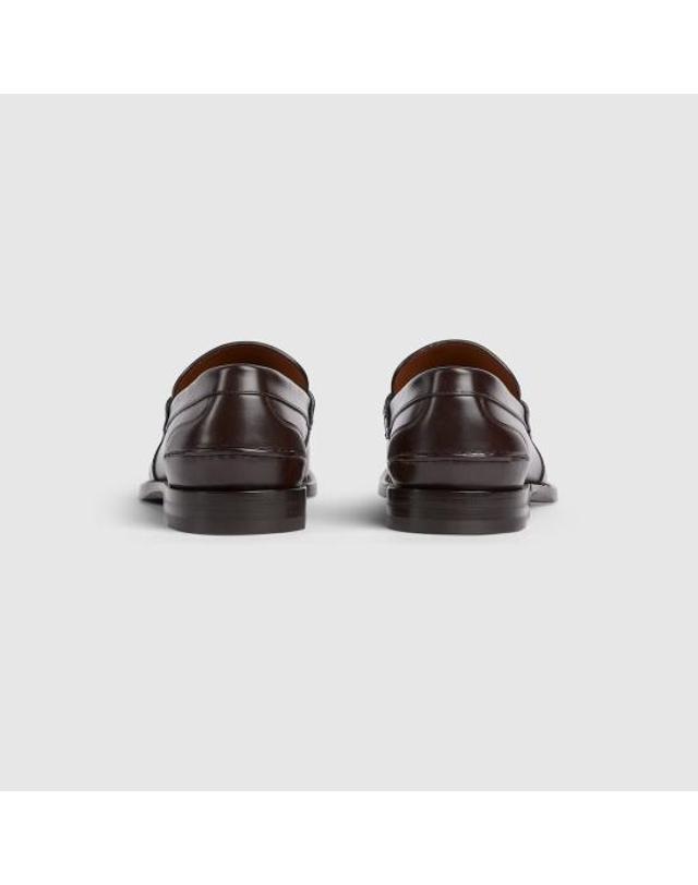 구찌 [해외직구] 26SS 구찌 홀스빗 로퍼 851398AAFAR2140 Brown 착용컷