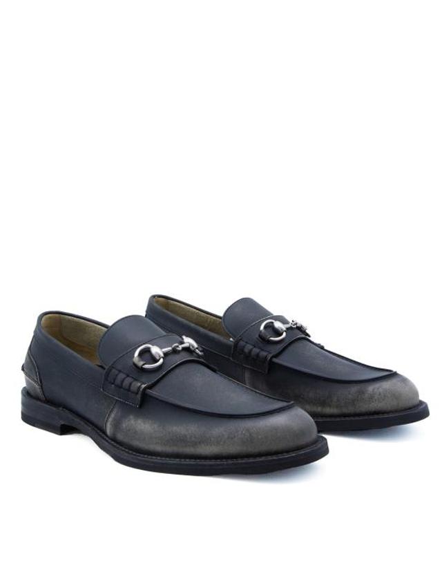 구찌 [해외직구] 26SS 구찌 로퍼 853291 AAFZ41000 WASHED BLACK 착용컷