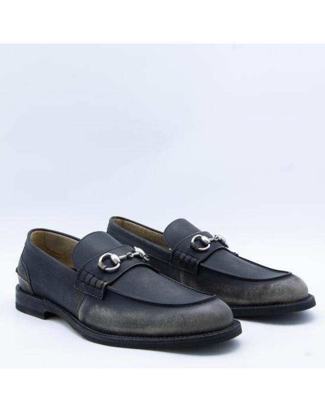 구찌 [해외직구] 26SS 구찌 로퍼 853291 AAFZ41000 WASHED BLACK 착용컷