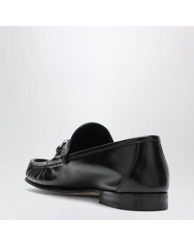 구찌 [해외직구] 26FW 구찌 루가노 가죽 로퍼 871668AAF3Q Black 착용컷