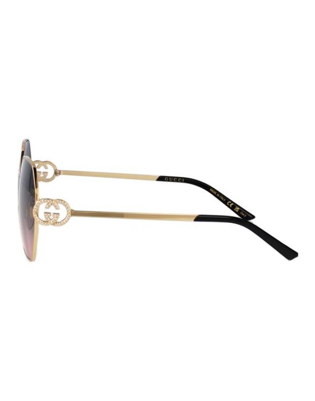 구찌 [해외직구] 26SS 구찌 선글라스 GG2046S 002 GOLD GREY 착용컷