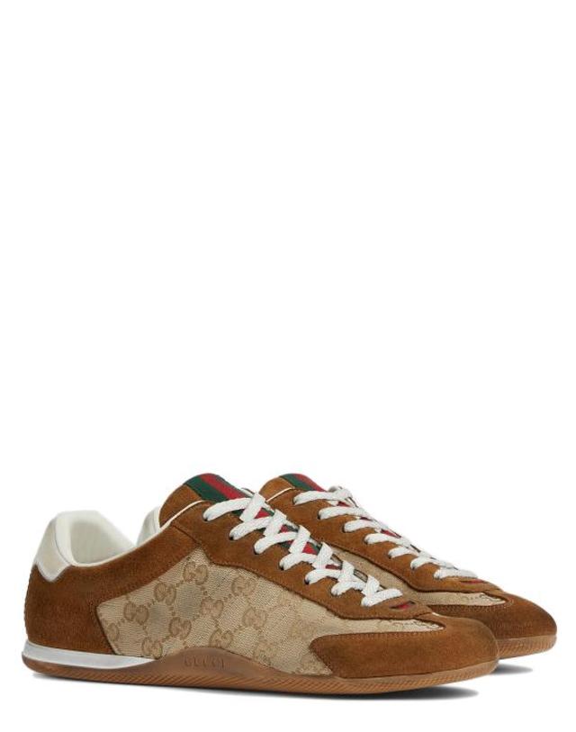구찌 [해외직구] 26SS 구찌 쉬프트 스니커즈 857018AAF1X 2750 Marrone 착용컷