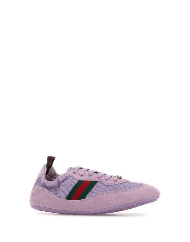 구찌 [해외직구] 26SS 구찌 쉬프트 스니커즈 857963AAF1Z 5356 PURPLE 착용컷