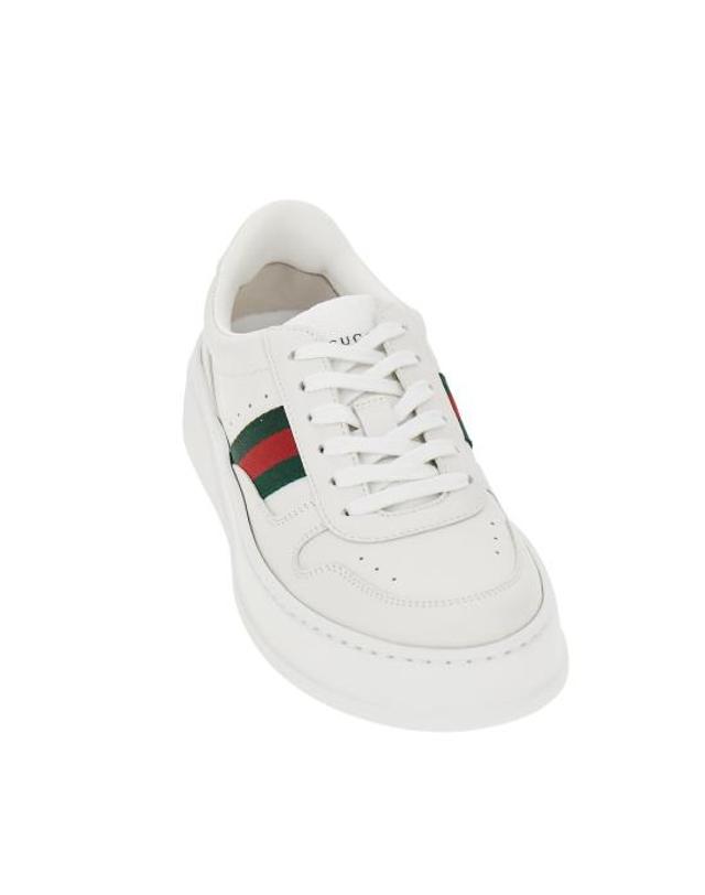 구찌 [해외직구] 26FW 구찌 청키 스니커즈 848307UPG40 White 착용컷