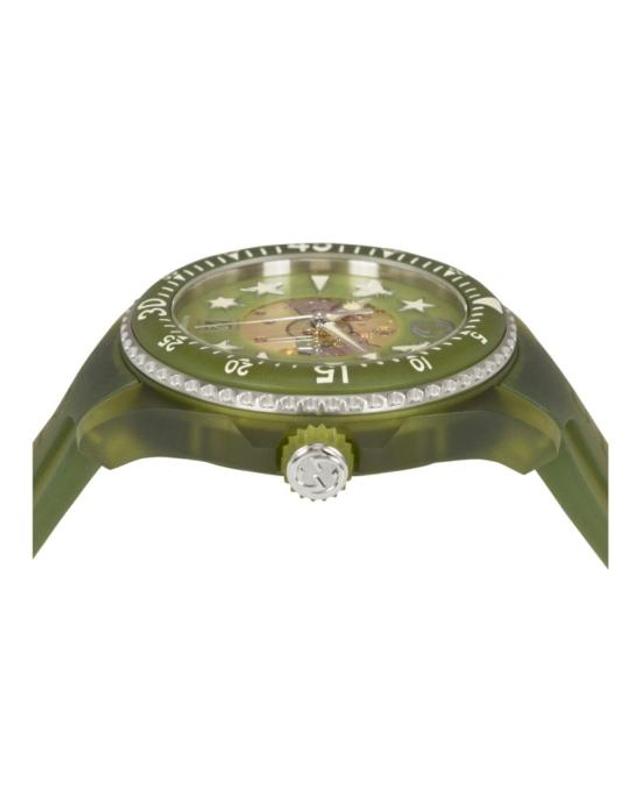구찌 [해외직구] 구찌 손목시계 YA136345 GREEN OS 착용컷