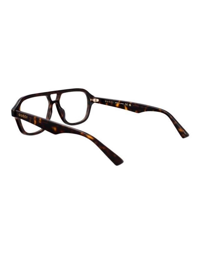 구찌 [해외직구] 26SS 구찌 안경 GG2183O 002 HAVANA TRANSPARENT 착용컷