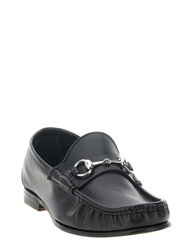 구찌 [해외직구] 26FW 구찌 루가노 가죽 로퍼 871668AAF3Q1000 Black 착용컷