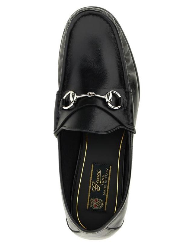 구찌 [해외직구] 26FW 구찌 루가노 가죽 로퍼 871668AAF3Q1000 Black 착용컷