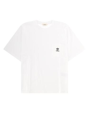 [해외직구] 26FW 베르사체 반팔 티셔츠 10245741A17915 1W000 WHITE