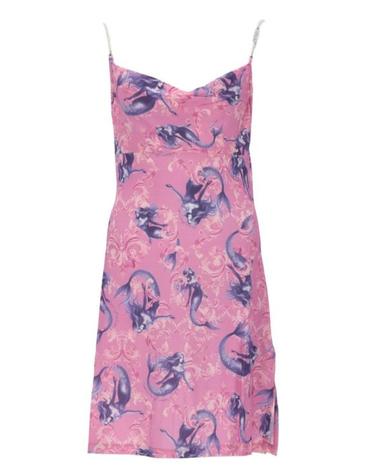 [해외직구] 26SS 베르사체 미디 원피스 80HAO936 JS551499 Pink