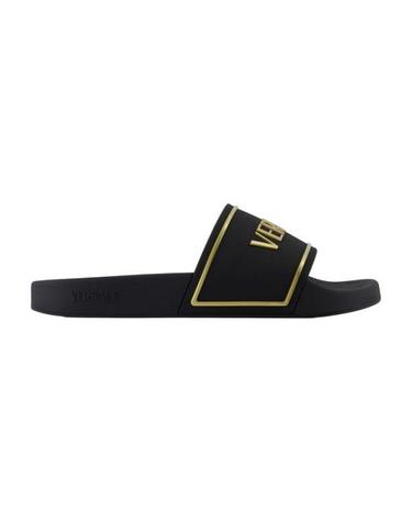 [해외직구] 26SS 베르사체 뮬 슬리퍼 CONFIG VERS25005 BLACK
