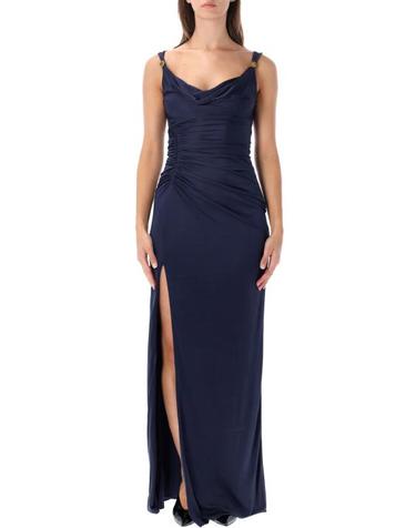 [해외직구] 26FW 베르사체 미디 원피스 10267061A12497 1U610 BLU