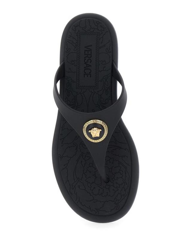 베르사체 [해외직구] 26SS 베르사체 알리아 러버 플랫 샌들 10162481A109831B00V Black 착용컷
