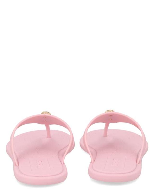 베르사체 [해외직구] 26SS 베르사체 알리아 러버 플랫 샌들 1016248 1A109831PS1V PINK 착용컷