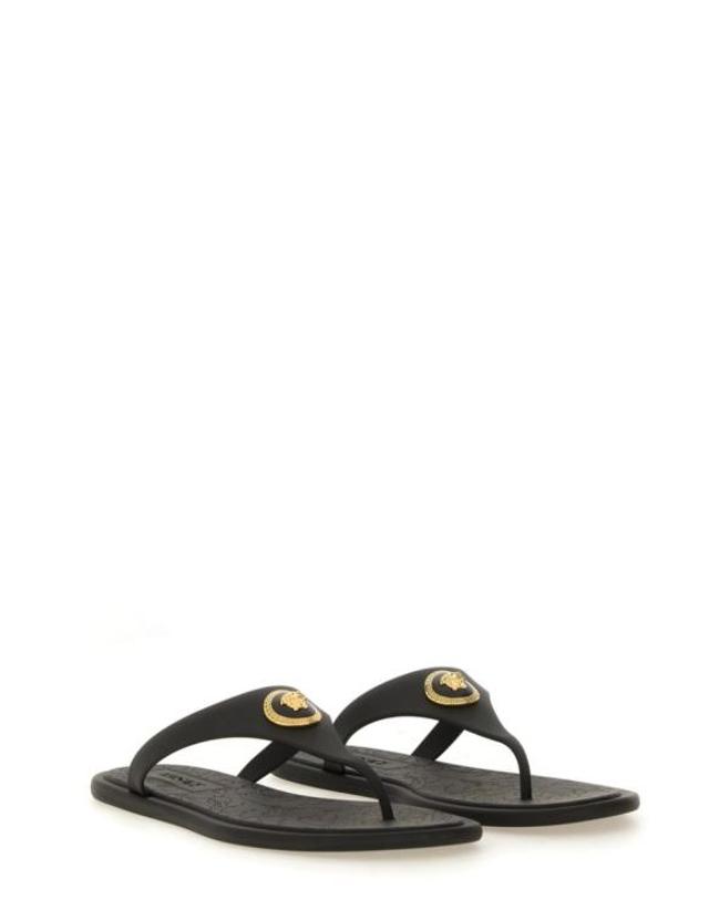 베르사체 [해외직구] 베르사체 알리아 러버 플랫 샌들 1016248 1A109831B00V Black 착용컷