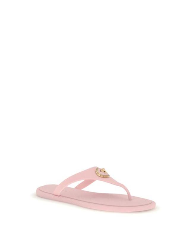 베르사체 [해외직구] 26SS 베르사체 알리아 러버 플랫 샌들 10162481A10983 1PS1V PINK 착용컷