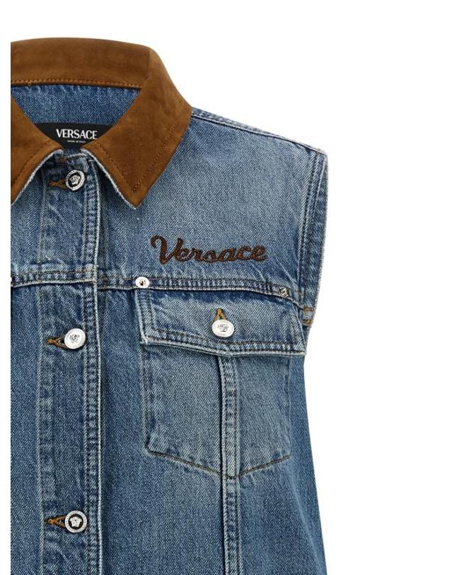 베르사체 [해외직구] 26SS 베르사체 원피스 VE328872BM BLUE 착용컷