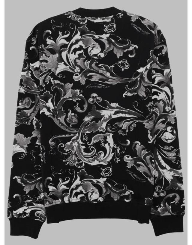 베르사체 [해외직구] 26FW 베르사체 바로코 프린트 스웨트 셔츠 79GAI3R0 FS201899 BLACK 착용컷