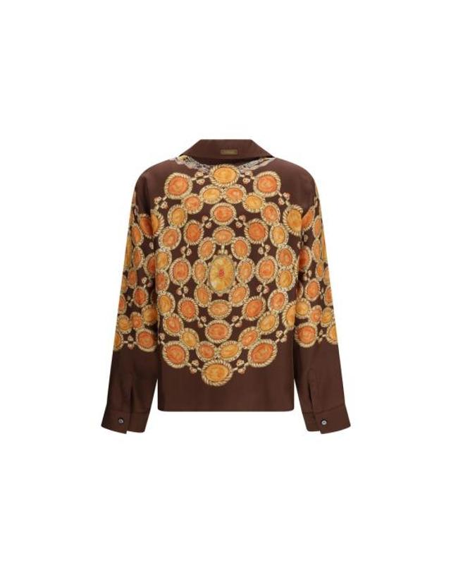 베르사체 [해외직구] 26SS 베르사체 셔츠 VE10242311A179525N940BB BROWN 착용컷