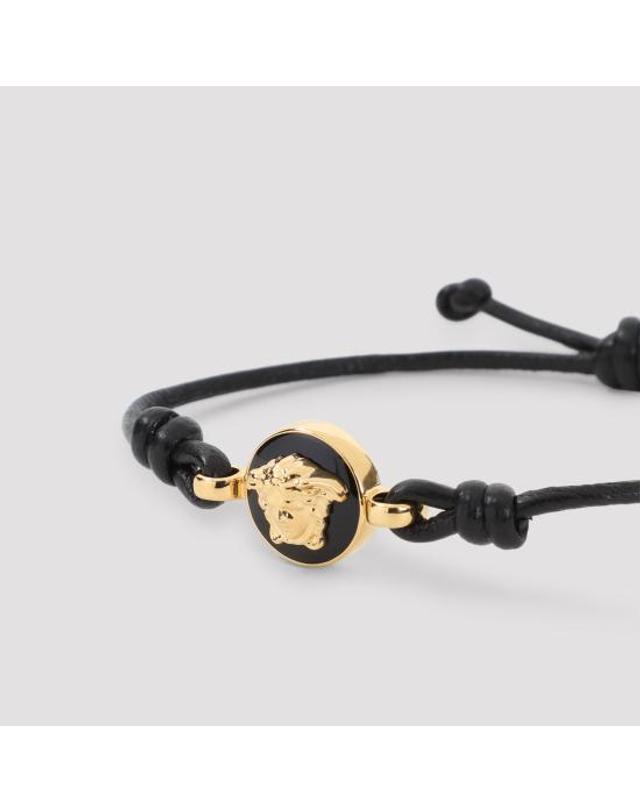 베르사체 [해외직구] 26FW 베르사체 팔찌 1024482 1A04575 1B680 BLACK SUN GOLD 착용컷