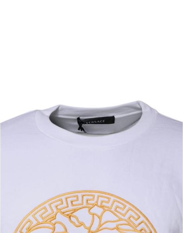 베르사체 [해외직구] 베르사체 긴팔 티셔츠 TSH87199 WHITE 착용컷