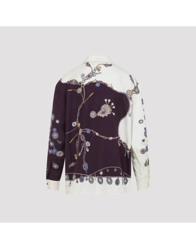 베르사체 [해외직구] 26FW 베르사체 블라우스 1025686 1A18682 5R880 BURGUNDY WHITE GOLD 착용컷