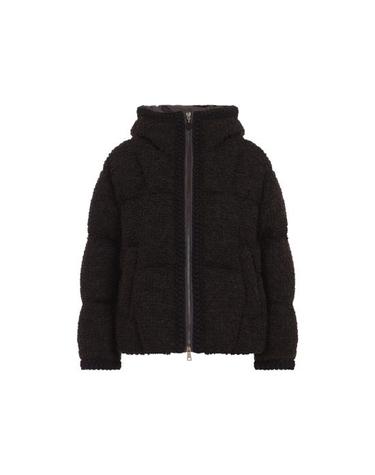 [해외직구] 26FW 몽클레어 크리스탈린 후드 울 쇼트 다운 재킷 L20931A00231599VV 262 BROWN