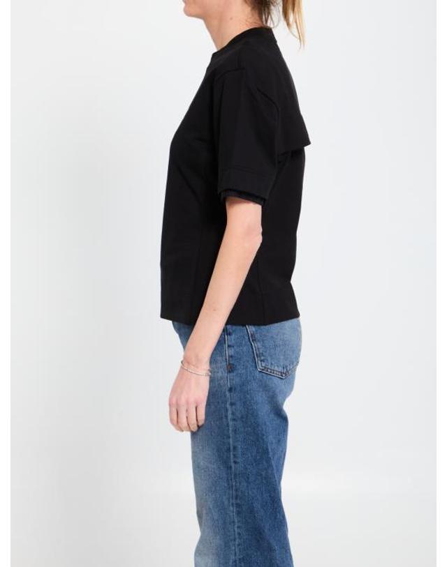 몽클레어 [해외직구] 26SS 몽클레어 반팔 티셔츠 L10988C0009 BLACK 착용컷