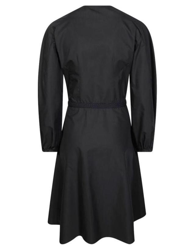 몽클레어 [해외직구] 26SS 몽클레어 미디 원피스 L10932G0000859866 999 BLACK 착용컷