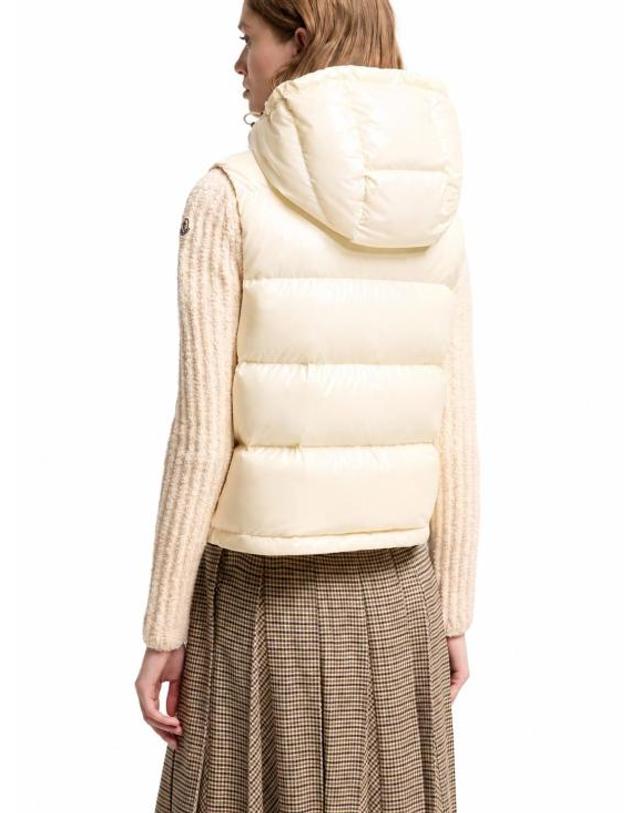 몽클레어 [해외직구] 26FW 몽클레어 패딩 조끼 L20931A00005597EU 10W LIGHT YELLOW 착용컷