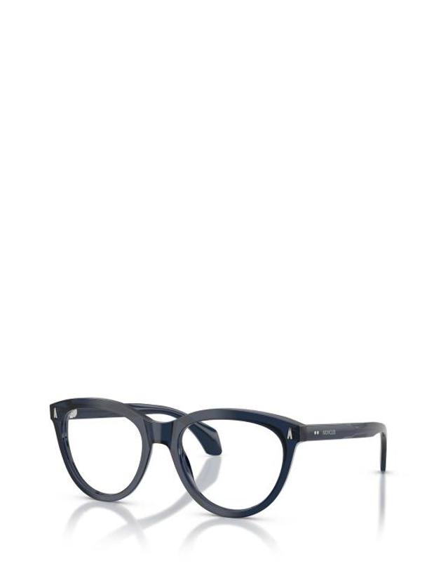 몽클레어 [해외직구] 26FW 몽클레어 안경 ME2026 3020 SHINY TRANSPARENT DARK BLUE 착용컷