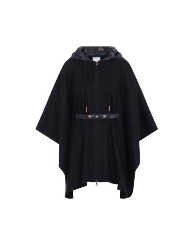 몽클레어 [해외직구] 26FW 몽클레어 패딩 울 혼방 후드 케이프 L20933G00019 599DP 778 NAVY 착용컷