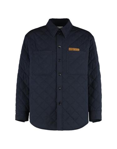 [해외직구] 25FW 보테가베네타 퀄팅 코튼 오버셔츠 837036 NAVY