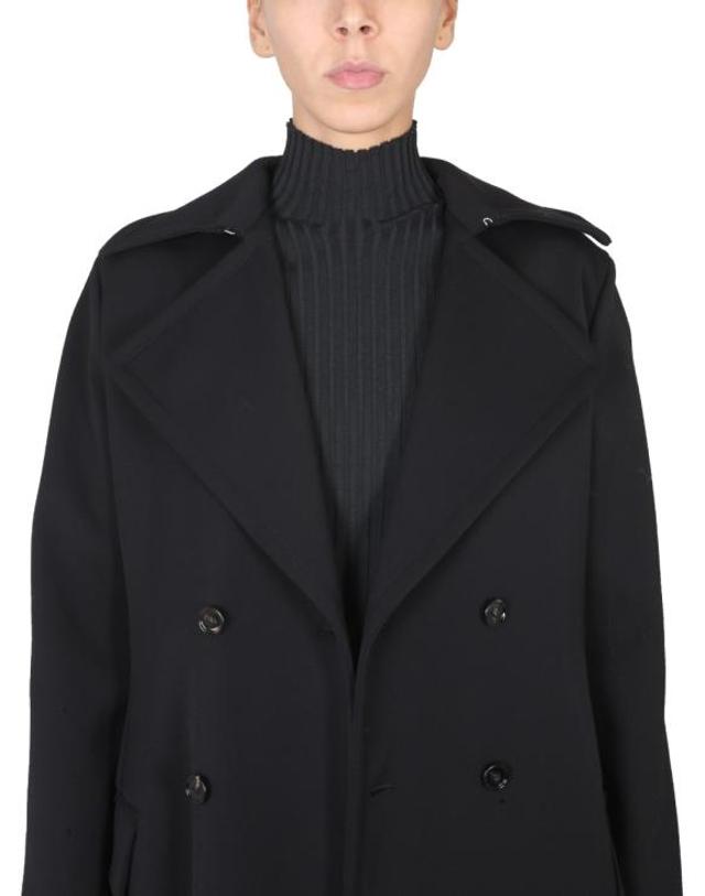 보테가베네타 [해외직구] 26FW 보테가베네타 트렌치 코트 666186 V0IV01000 BLACK 착용컷