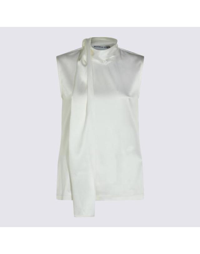 보테가베네타 [해외직구] 26SS 보테가베네타 민소매 티셔츠 871259 V6KR09000 WHITE 착용컷