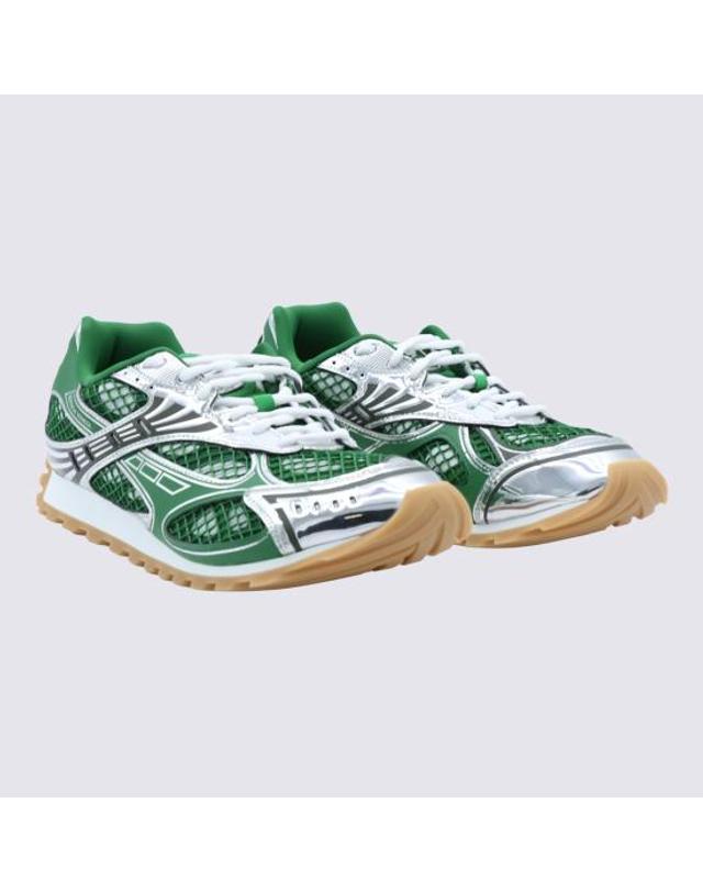 보테가베네타 [해외직구] 26FW 보테가베네타 오르빗 스니커즈 741357 V2X403801 BARK GREEN SHAMROCK 착용컷