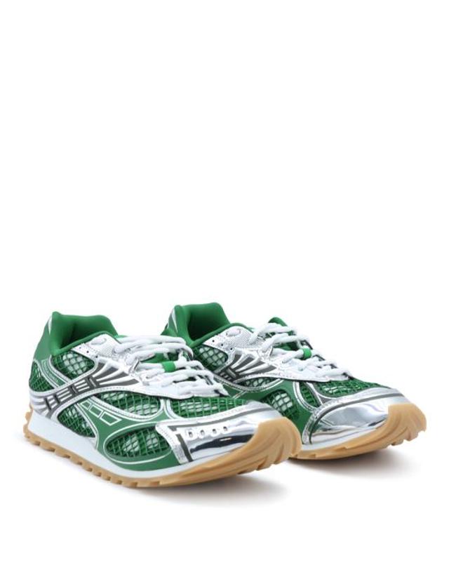 보테가베네타 [해외직구] 26FW 보테가베네타 오르빗 스니커즈 741357 V2X403801 BARK GREEN SHAMROCK 착용컷